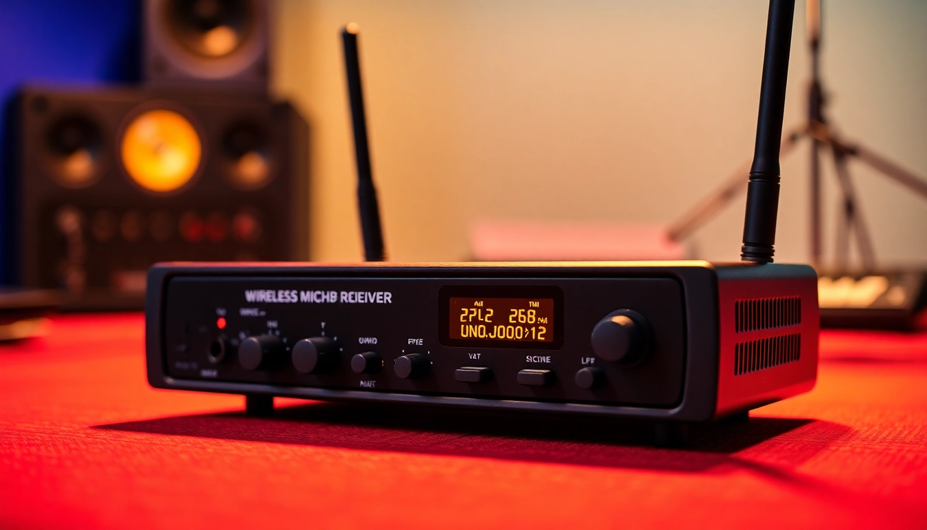 High-quality PG88 wireless microphone receiver with LED signals, designed for professional audio setups, showcasing advanced features and durability.