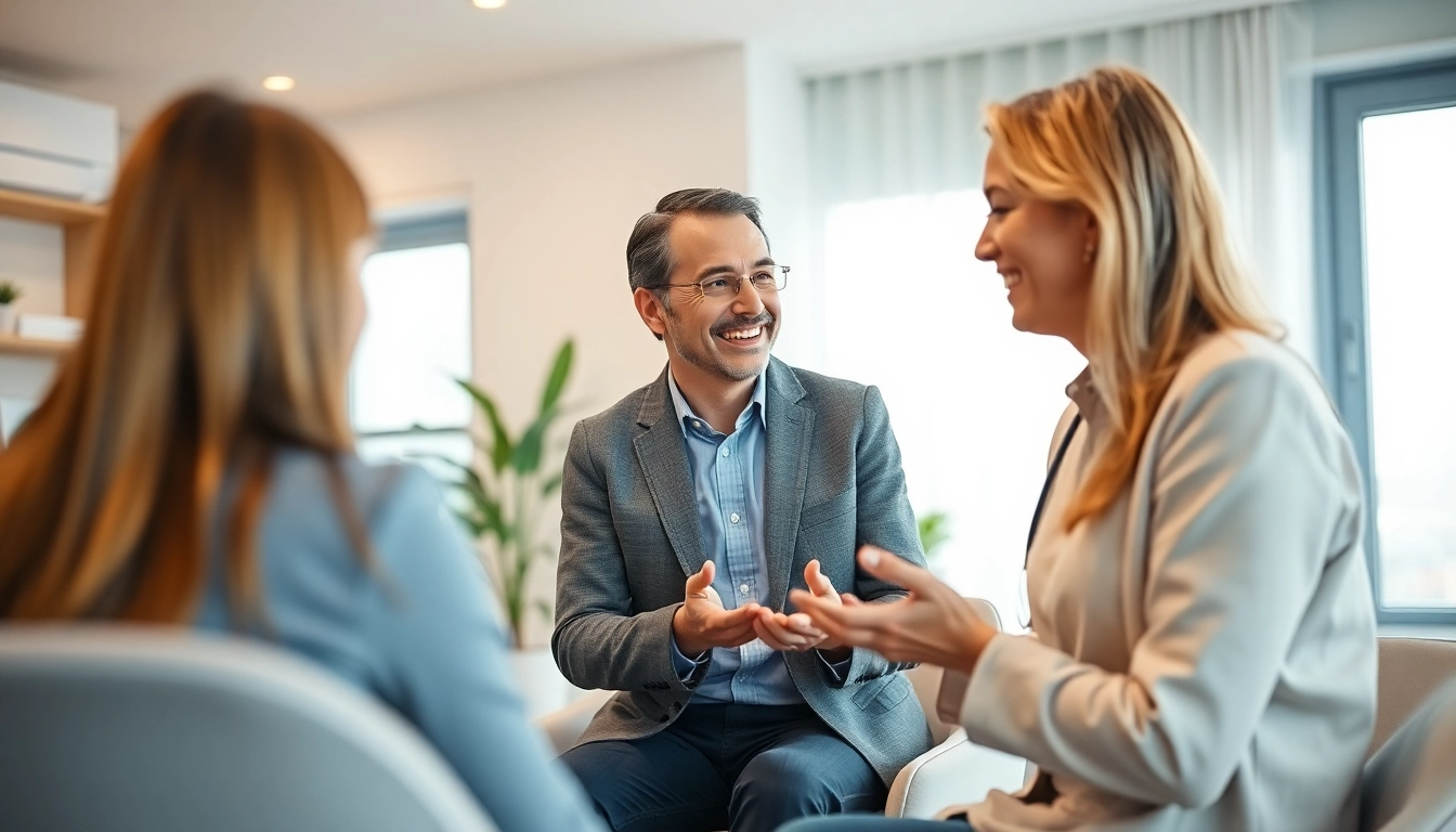 Psycholog Lublin providing empathetic therapy in a welcoming office environment for mental well-being.