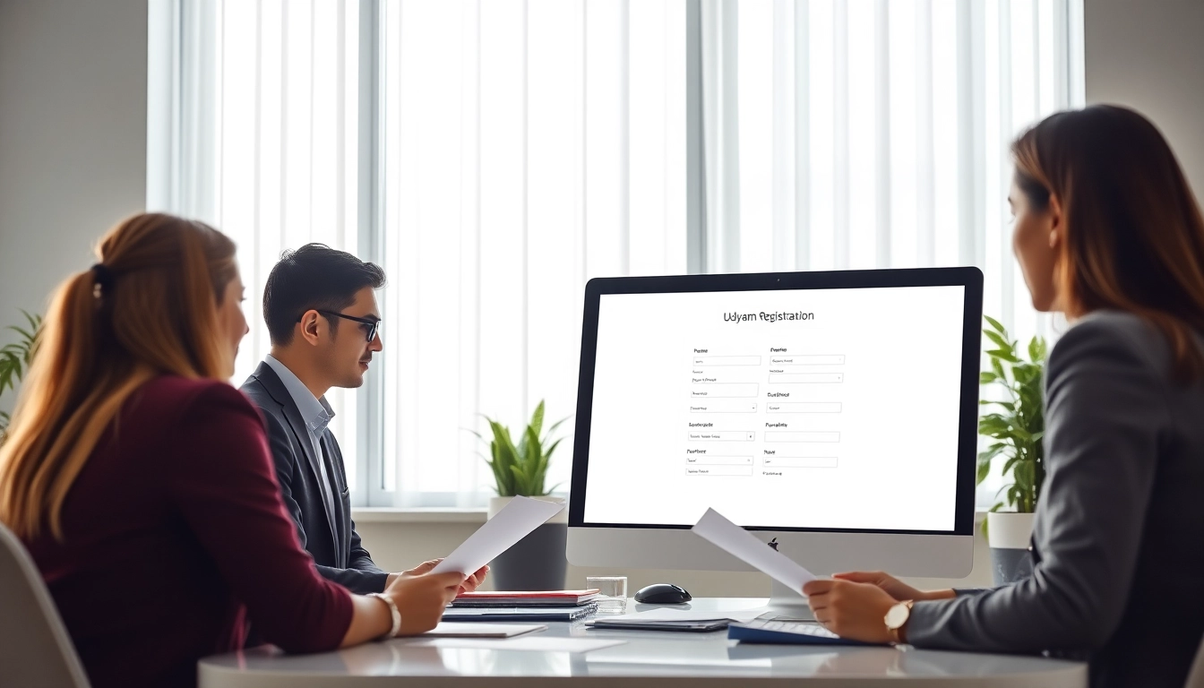 Secure udyam registration process with entrepreneurs uploading documents online; simple, user-friendly interface.