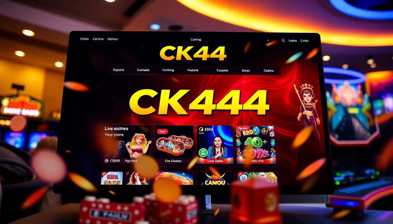 Experience the thrill of CK444 with vibrant graphics and an engaging online gaming interface.