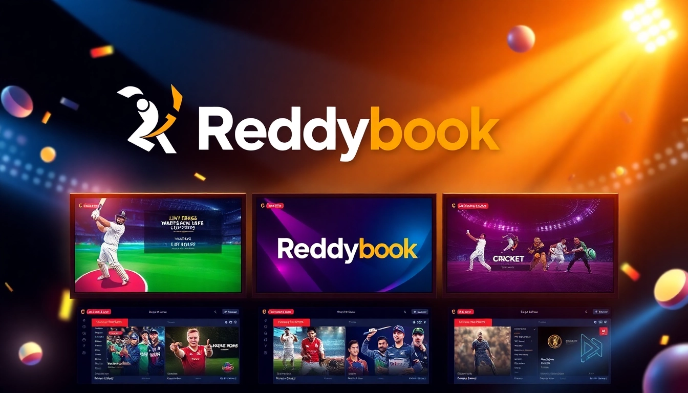 Reddybook platform showcasing live cricket betting interface for sports enthusiasts in India.