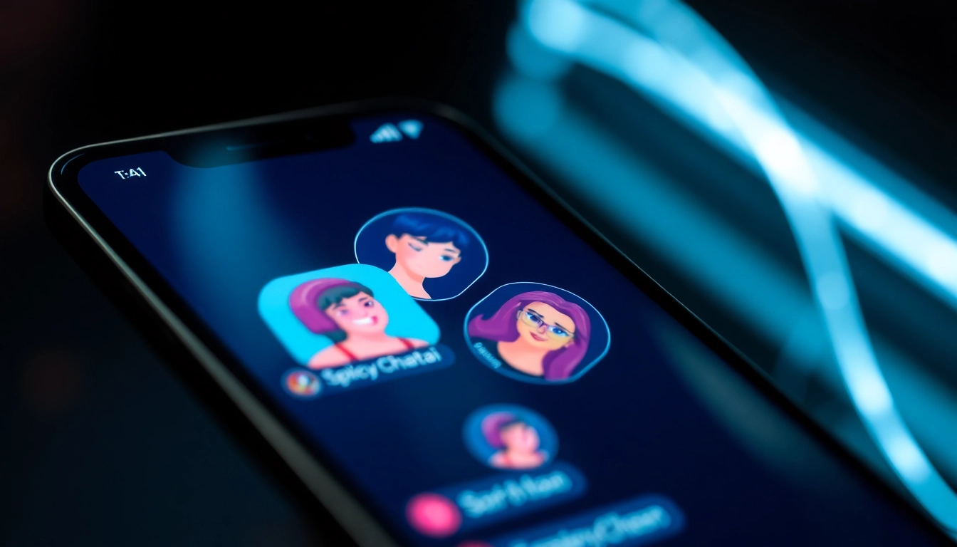 Interacting with a realistic spicychatai chat on smartphone showing vivid AI characters and dynamic visuals enhances user engagement.