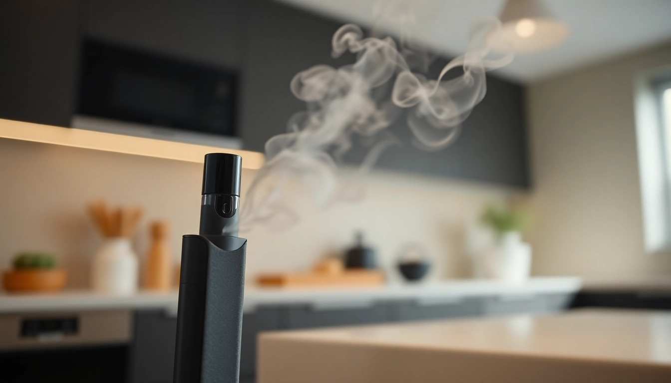 High-tech IQOS ILUMA heated tobacco device in use, showcasing induction heating technology for smoother vaping experience.