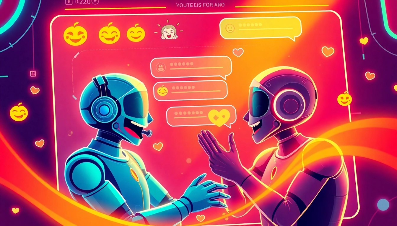 Spicy AI Chat interface with lively characters and neon design for engaging digital conversations