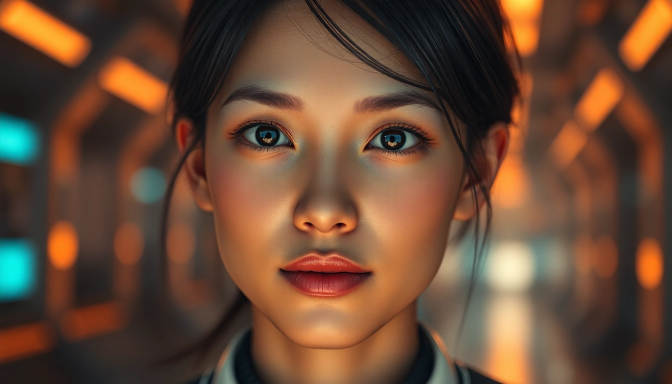 NSFW AI Generator lifelike AI companion portrait under cinematic lighting.