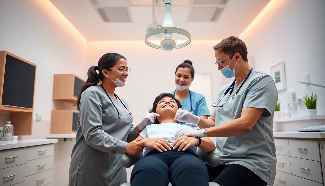 Ventura Bright Dental team providing friendly dental care inside a modern, welcoming clinic setting