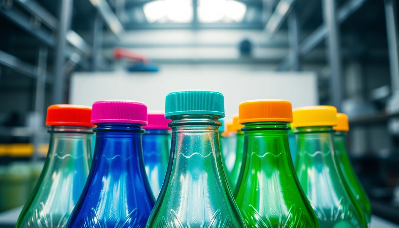 Polietilen sISE bottles are shown being handled in a clean industrial environment, highlighting