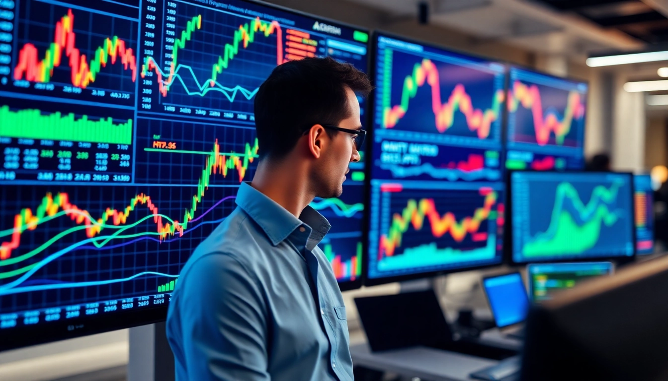 Trading view platform displaying detailed market charts and analysis for traders and investors